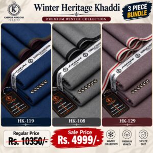 Pack Of 3 Heritage Khaddi | KK-505